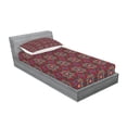 thumbnail image 2 of Ambesonne Retro Fitted Sheet & Pillow Sham Set, South Eastern Oriental, Twinxl, Multicolor, 2 of 2