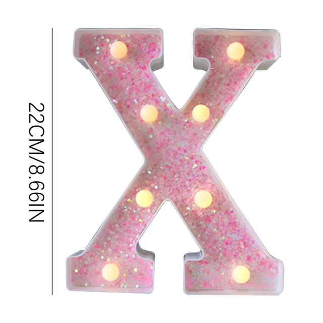 JilgTeok 2 Packs Colorful Light Up Letters LED Letter Lights for Proposal Statement Birthday Party Wedding Home Bar Decoration Scene Decorative Light Clearance