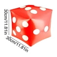thumbnail image 3 of Red Inflatable Giant Dice, Large 30cm Party Prop for Family Game Night, Soft Squeezable Stress Ball Alternative, Waterproof for Pool Use, Compact Storage After Deflation, Fun Gift for Youngsters, 3 of 6