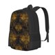 thumbnail image 1 of Balery Gold Dragonfly Mandala Mochila para hombre y mujer - Tela Oxford 600D resistente - Gran capacidad, resistente al agua, ideal para la escuela, viajes y senderismo, 1 of 6