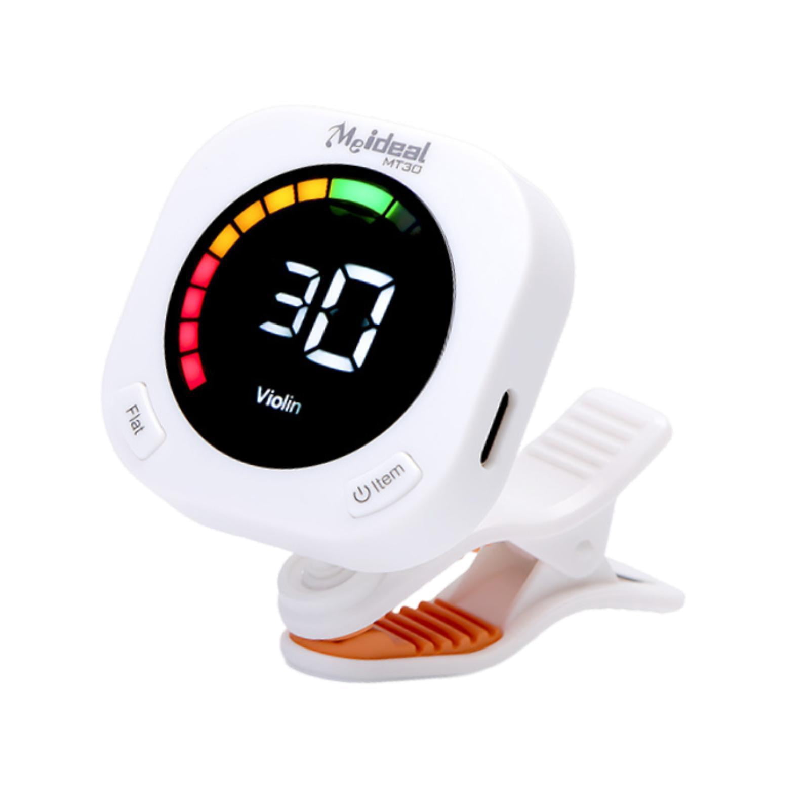Guitar Tuner Clip on Display Screen Rotating Function USB Rechargeable for Musicians and Beginners