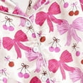 thumbnail image 6 of Tisuna Kids Girls Fall Pajamas Set Soft Long Sleeve Lapel Collar Bowknot Print Tops And Pants Sleepwear Children'S 2 Pieces Housewear Clothes Set Size 2-3 Years, 6 of 9