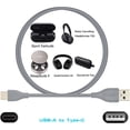 thumbnail image 2 of Aiivioll USB-C Fast Charge Charger Cable Compatible for Boses Noise Cancelling Headphones 700, QuietComfort 45, QuietComfort Earbuds II, SoundLink Flex, Sleepbuds 2, Sport Earbuds (50cm/Gray), 2 of 5