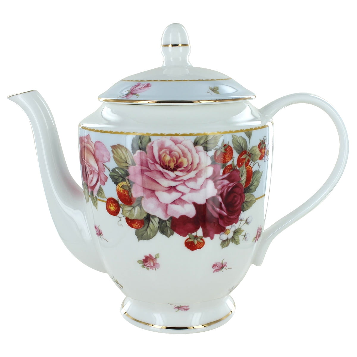 Strawberry Teapot 5 1/4 in.H 