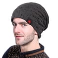 thumbnail image 2 of iHPH7 Knitted Beanie Winter Hats for Women Cold Weather Beanie Hats for Women Beenies Hats Skull Beanie Winter Caps for Women Winter Caps for Men B One Size, 2 of 3