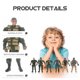 thumbnail image 5 of Modelos de soldados pequeños Figuras de personas Juguetes para niños Figuras de campos de batalla Pequeñas miniaturas Figuras de acción Plástico Niño, 5 of 6