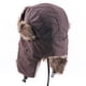 thumbnail image 4 of ¡Rebaja! Gorro de trampero Fdelink, gorro de invierno, gorra para hombre, impermeable, resistente al viento, gorra de esquí, gorra de béisbol marrón., 4 of 5