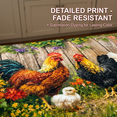thumbnail image 5 of Anti Fatigue Kitchen Rug Set Cushioned Non Slip Memory Foam 3 Piece Vintage Farmhouse Rooster Runner Mats for Laundry Room, 18"x24"+20"x31"+17"x47", 5 of 9