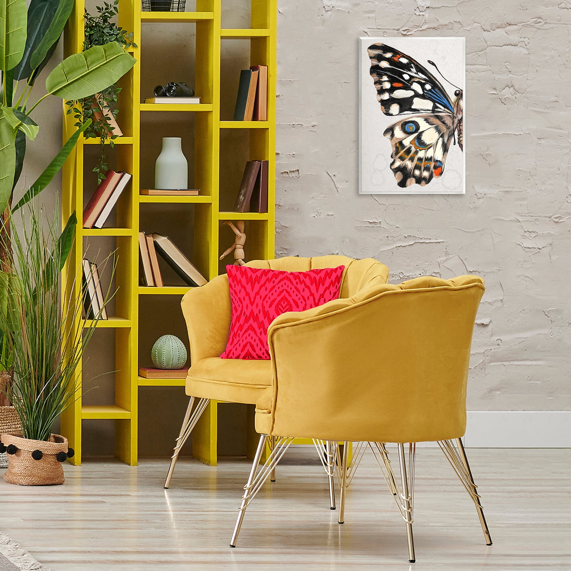 Stupell Industries Spotted Butterfly Wing Animals & Insects Painting Unframed Art Print Wall Art, 13 x 19