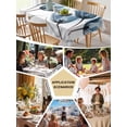 thumbnail image 5 of Navy Blue Tulip Table Cloth, Watercolor Farmhouse Floral Botanical Waterproof Tablecloth for Square Tables, Reusable Washable Fabric Table Cover for Restaurant Kitchen Dining Tables 60"x60", 5 of 6