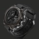 thumbnail image 2 of Reloj deportivo electrónico LED resistente al agua, ligero, con doble pantalla, reloj inteligente luminoso para niños, color negro, 2 of 5