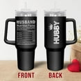 thumbnail image 4 of Husband Gifts For Men - Valentines Day Gifts For Husband, Christmas, Father''s Day, Birthday Gifts For Men, Anniversary Wedding Gifts For Him - 40oz Insulated Tumbler With Handle And Straw, 4 of 6