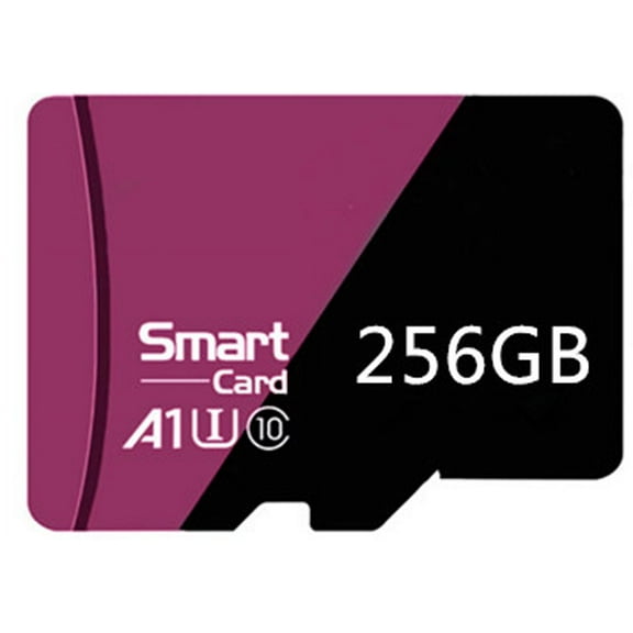 256GB 2Pack Micro SD Card TF Card with Adapter Class 10 High Speed Memory Card for Phones and Camera Purple BK