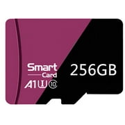 256GB 2Pack Micro SD Card TF Card with Adapter Class 10 High Speed Memory Card for Phones and Camera Purple BK