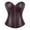 Brown, variant on Womens 2026 Fashion Tops Gothic Corset Style Tops Sexy PU Leather Tops Punk Chic Clothing Zipper Detail Tops Bustier Shirts