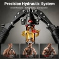 thumbnail image 3 of EAST MOUNT Chest Expander, 3-in-1 Hydraulic Twister Arm Trainer 15-Level 30-440LB Adjustable Resistance with Ab Roller for Chest, Arms & Core Strength Training at Home, 3 of 8