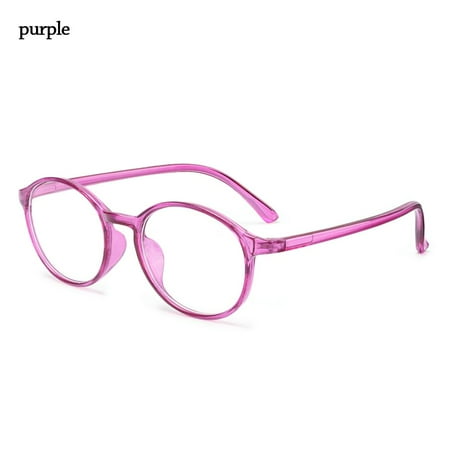 Children Boys Girls Computer Eye Protection Portable Comfortable Eyeglasses Kids Glasses Ultra Light Frame Anti-blue Light PURPLE