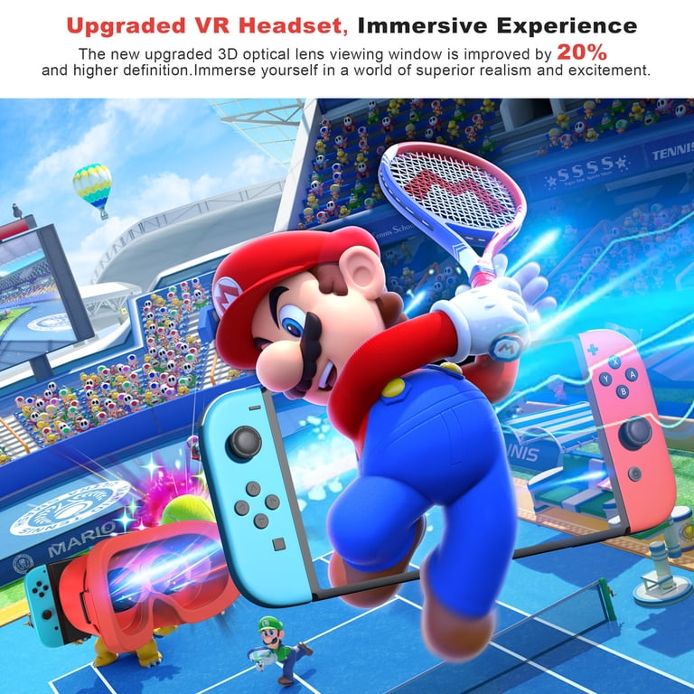 AIJUNCT VR Headset for Nintendo Switch & OLED, Adjustable HD