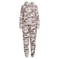 thumbnail image 4 of The Cozy Corner Women's Hooded Faux Sherpa Top & Bottom Pajama Set, 2-Piece, 4 of 6