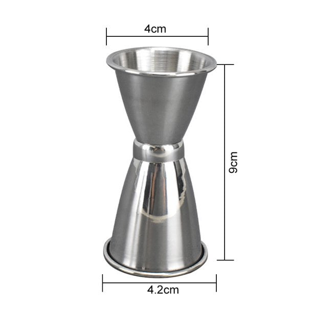 Bverionant Stainless Steel Cocktail Jigger with Inside Measurements Double Clear Jiggers Liquor Shot Measure Cup Alcohol Measuring Tools #1 One Size 