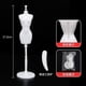 thumbnail image 1 of 1 Set of Handcrafted DIY Doll Mannequin Display Stand Wedding Dress Sewing Model for Home Store Doll Dress Display Holder, 1 of 3