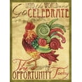 thumbnail image 2 of Brent, Paul 19x24 Black Ornate Wood Framed with Double Matting Museum Art Print Titled - Daybreak Rooster II, 2 of 4