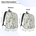 thumbnail image 2 of Honeii Wisteria Flower Print Canvas Backpack for School & Outdoor,Laptop Excursion Backpack,Notebook School Bookbag For Men Women,for Work, Travel, and Everyday Use-Small, 2 of 5