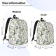 thumbnail image 2 of Easygdp Wisteria Flower Mochila de Lona Resistente para Laptop, Compatible con Laptops de 15 a 17 pulgadas, Ideal para Escuela, Trabajo y Viajes-Small, 2 of 5