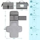 thumbnail image 5 of Cambiador de pañales portátil Kopi Baby Grey Arrow, 5 of 7