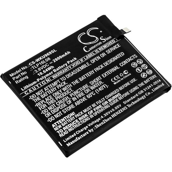 2800mAh TLP16L08 Battery for Wiko 9692 U Feel Prime