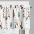 thumbnail image 5 of Ambesonne Dream Valance & Curtain, Dreamcatchers Watercolor Art, 55"x36", Pale Caramel Grey Teal, 5 of 7