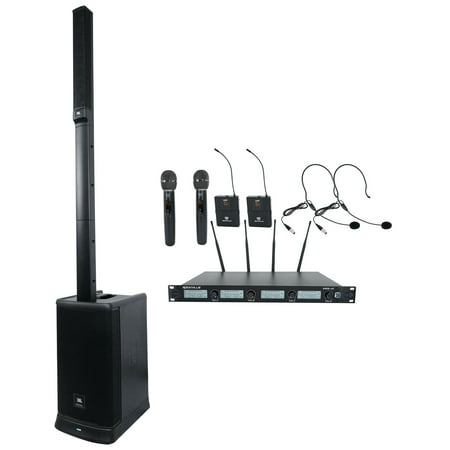 JBL EON ONE MK2 Rechargeable Line Array DJ PA Speaker+2 Handheld+2 Headset Mics