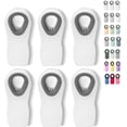 thumbnail image 1 of Magnetic Chip Clips, 6 Pack, White Chip Clips, Bag Clips, Food Clips, Bag Clips for Food, Chip Bag Clip, Chip Clips Magnetic, Chip Bag Clips, 1 of 5