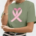 thumbnail image 5 of TYGHBN Women's Casual T Shirts with Cancer Awareness Ribbon Print Short Sleeve Round Neck Basic Style for Everyday Wear under Scrub Women Long Sleeve Shirts Shirt Athletic Women Tunic Raglan Womens T, 5 of 5