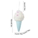 thumbnail image 3 of Adorno mini de pastel de donuts de helado de Macaron de Navidad | Decoración colgante de espuma azul claro rosa Amarillo 6,3x2,75 in | Accesorios para árbol de Navidad Sweet Resistente a colisiones, 3 of 6