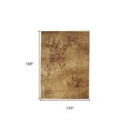 thumbnail image 4 of 10' x 14' Brown Floral Power Loom Area Rug, 4 of 10