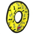 thumbnail image 5 of Tuffy No Stuff Ultimate Ring Yellow Bone Durable Plush Squeaky Dog Toy, 2 Pack, 5 of 8