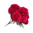 thumbnail image 4 of Ramo de flores de rosas artificiales de 12 cabezas Simulación Decoración floral Tela de oficina en casa Flor falsa Noticed HA8251-00B, 4 of 6