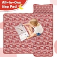 thumbnail image 4 of Red Christmas Patchwork Pattern Toddler Nap Mats for Kids Preschool,50"x20" Sleeping Mat Bag or Kids,Toddler Sleeping Bag,Toddler Nap Mat or Daycare, 4 of 6