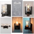 thumbnail image 2 of Anmire G0029 - Juego de 3 globos o cubiertas de repuesto para lámpara cilíndrica de cristal transparente con ajuste de 1-5/8 pulgadas para lámpara de pared, lámpara colgante, 2 of 5