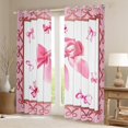 thumbnail image 2 of Castle Fairy Cute Ribbon Bowtie Blackout Curtains Set of 2 (52x84 Each) for Teens Adults Female,Bling Pink Glitter Window Curtains,Dreamy Princess Curtains and Drapes,Ultra Soft Home Decor, 2 of 6