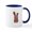 White/Navy Inside, variant on CafePress - Chocolate Easter Bunny Mugs - 11 oz Ceramic Mug - Novelty Coffee Tea Cup