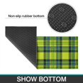 thumbnail image 5 of Yellow and Blue Checkered Pattern Anti Fatigue Kitchen Rugs Set Of 2, Non Slip Washable Decorative Floor Mats for Kitchen Sink Laundry, 17"x30" and 17"x47", 5 of 5