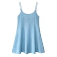 thumbnail image 4 of yillto Womens Nightdress Sleeveless Sleepwear Short Nightgowns Spaghetti Strap Summer Pajamas Dress, 4 of 5