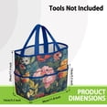 thumbnail image 3 of Garden Tool Bag,Pioneer Flower Floral Print Pattern Garden Tool Organizer,Garden Gifts,Waterproof Multi-Pocket Garden Tool Storage 11.8x5.5x11.4 Inch(Tools NOT Included), 3 of 6