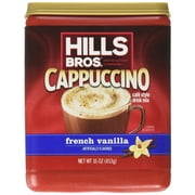 Hills Bros Cappuccino, French Vanilla, 16 Ounce (Pack of 6)