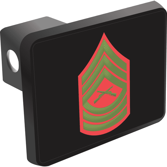 U.S. Marine Corps Master Sergeant Green / Red Hitch Cover
