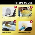 thumbnail image 4 of Ultra Fiber Sandable Fiberglass Auto Body Filler, Bridges Holes, Water Resistant, Lightweight Filler for Fiberglass, Steel, Plastics, Base Color of Yellow-Green (Ultra Gold, 3 Liters), 4 of 8