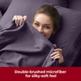 thumbnail image 5 of Mellanni Twin-XL Flat Sheet Only, Hotel Luxury Soft Microfiber Top Sheet, 1 Piece, Purple, 5 of 7