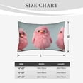 thumbnail image 4 of Balery Adorable Pink Fluffy Birds Bedding Queen Pillow Cases - Envelope Closure - Soft Brushed Microfiber Fabric - Shrinkage and Fade Resistant Pillow Cases-14"x20", 4 of 6